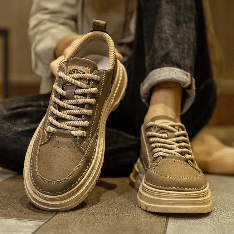 【酷酷正品】新款时尚复古休闲低帮马丁鞋皮面运动百搭板鞋鞋子