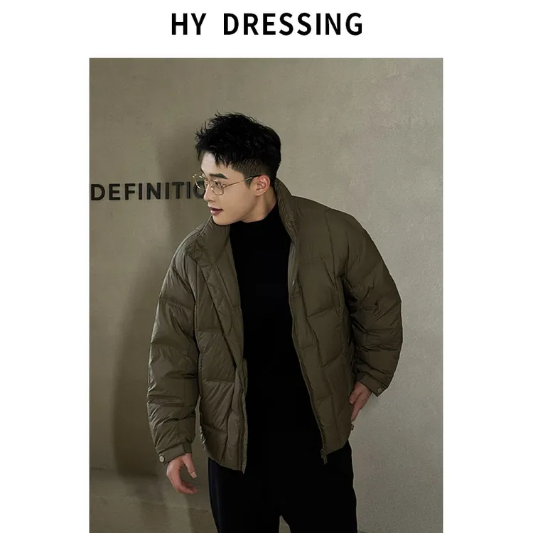 【HY穿搭】冬季「极寒系列 轻盈泡芙」高绒量时尚立领保暖羽绒服外套