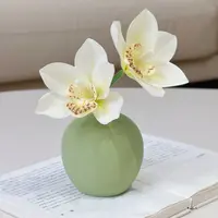 蕙兰蝴蝶兰仿真花束客厅餐桌假花摆件装饰花艺插花摆设