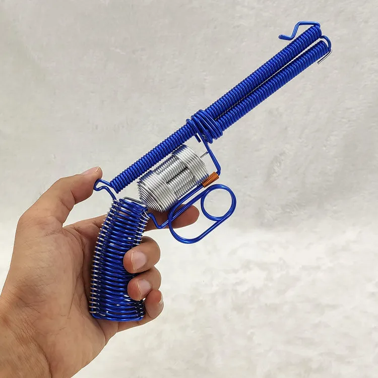 铝线左轮摆件金属弹簧纯手工彩色玩具工艺品创意，手工艺一手货源