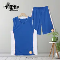 V领撞色美式运动休闲男女同款套装跑步运动网眼透气百搭PA-N455