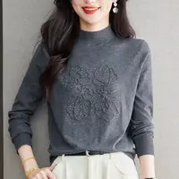 短款毛衣女时尚洋气时髦半高领打底衫2025秋冬新款内搭高级感上衣