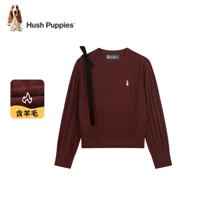 S暇步士童装2025秋季学院气质淑女毛衣DR