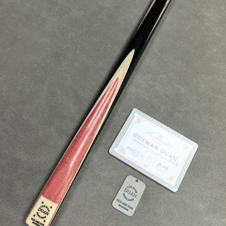 段氏方牌501SS展览级粉象台球杆中式八球手工杆波茨杆