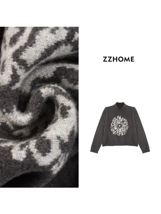 ZOZO HOME ｜织物之美烟囱领柔织毛衣q172712p