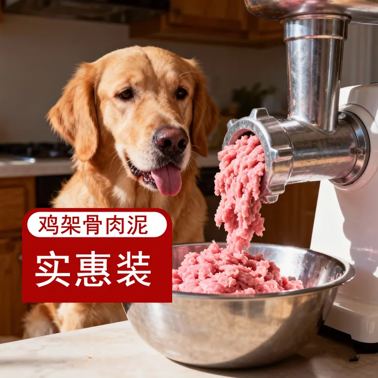 【现绞现发】宠物新鲜生鸡架骨泥狗粮猫粮鸡架泥小型
