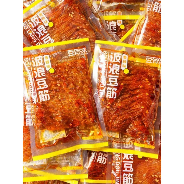 豆有味魔鬼辣片波浪豆筋豆皮辣条麻辣零食小吃豆制品网红辣条解馋