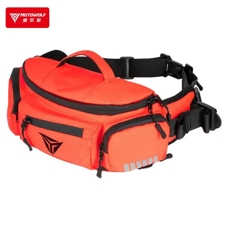 摩多狼摩托腰包骑行装备机车长途摩旅通勤休闲防水收纳骑士斜挎包