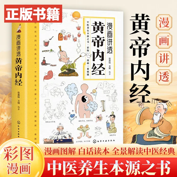 正版漫画讲透黄帝内经 漫画版白话文译文养生健康二十四节气养生