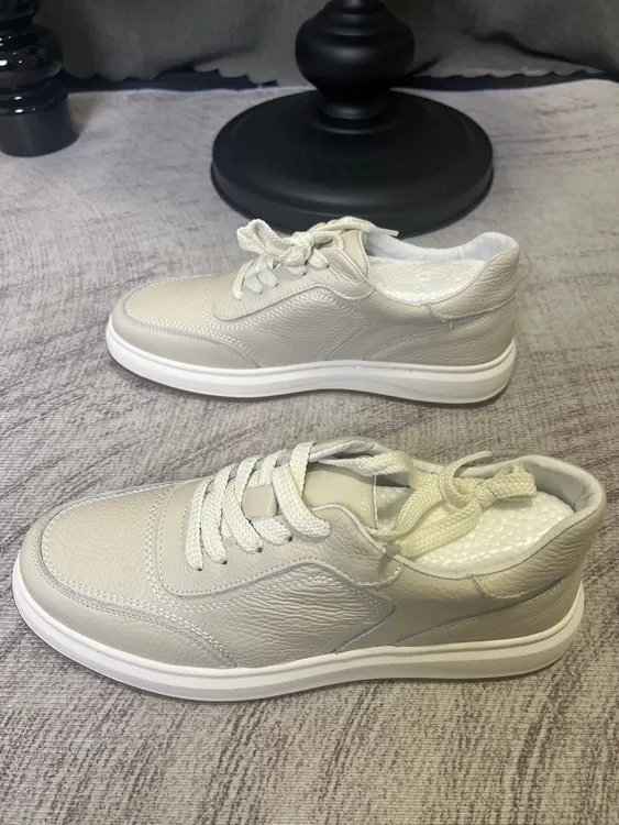 头层牛皮2025新款男士休闲鞋真皮透气男款皮鞋小白鞋板鞋男鞋鞋子