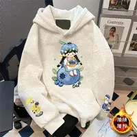 女童连帽卫衣2025新款儿童休闲上衣女孩时髦秋季洋气印花长袖衣服