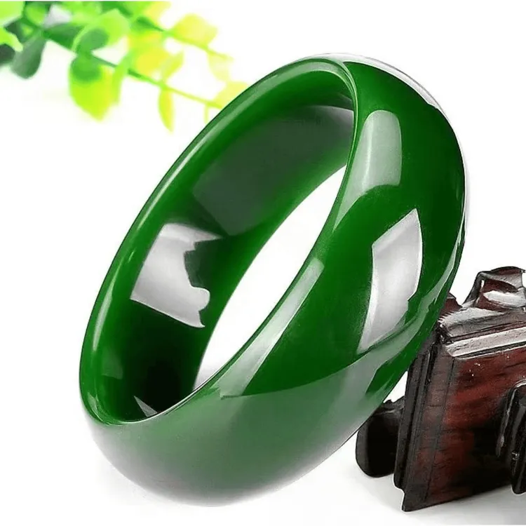 乌市发货新疆包邮菠菜绿手镯仿玉13/18mm地摊货源大号显贵送妈妈