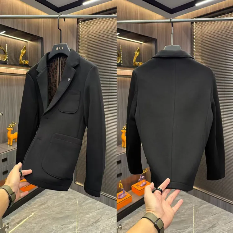 秋冬高质量修身西服商务百搭轻奢西装外套男欧货潮流有型西装