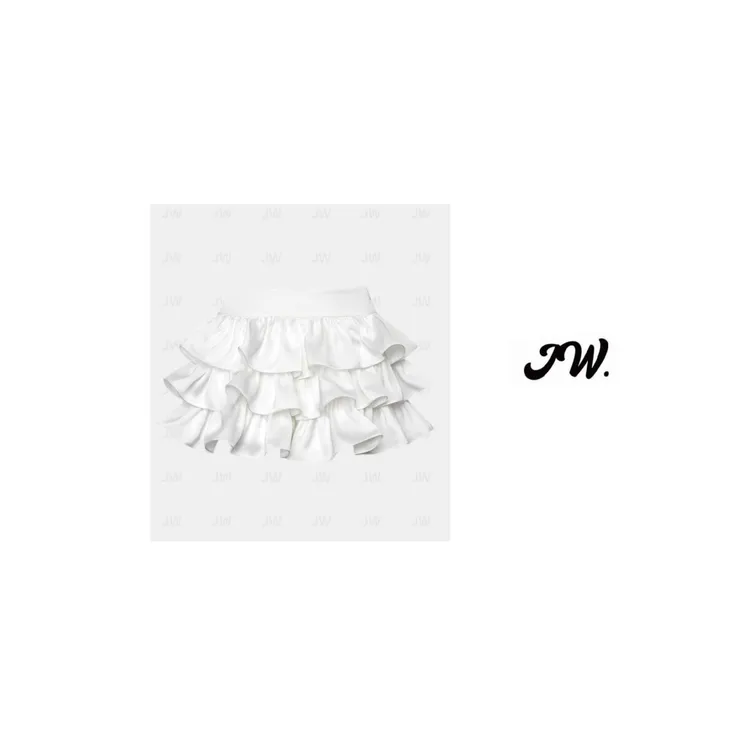 【JW.】ANN（毒家版本）腻腻同款~芭蕾风纯色高腰短款蛋糕裙