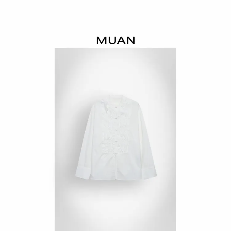 木岸MUAN：《罗密欧衬衫》定制100棉气质高级简约衬衫女CQ-DG3-9044