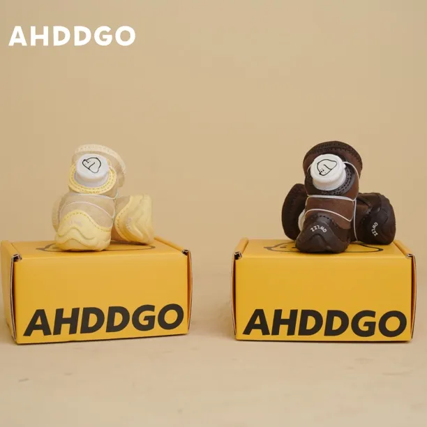 【夜光】狗狗鞋子冬季加绒保暖雪纳瑞比熊泰迪柴犬西高地宠物旋转