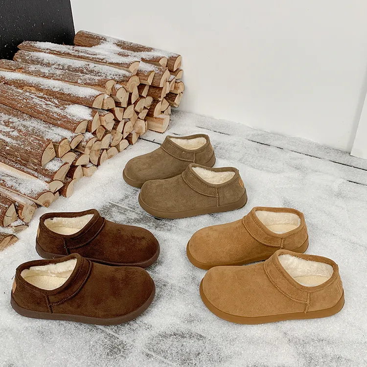 【时尚系列及裸靴】2025冬季新款雪地靴女款加绒加厚勃肯鞋防滑棉鞋