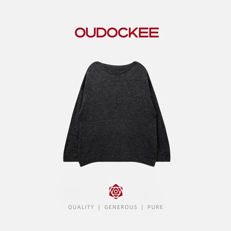OUDOCKEE 鸥鸥【山羊绒】慵懒山羊绒时髦百搭针织开衫 65501