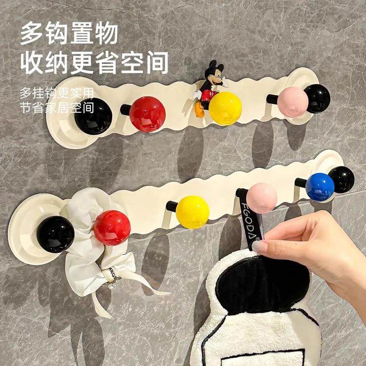 卫生间吸盘粘钩免打孔墙上挂钩厕所浴室挂钩创意壁挂收纳置物架