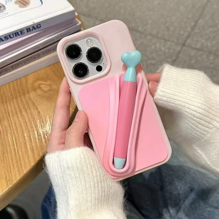 奥菲顿带触屏笔手机壳适用苹果17promax肤感iPhone16/15/14软套13