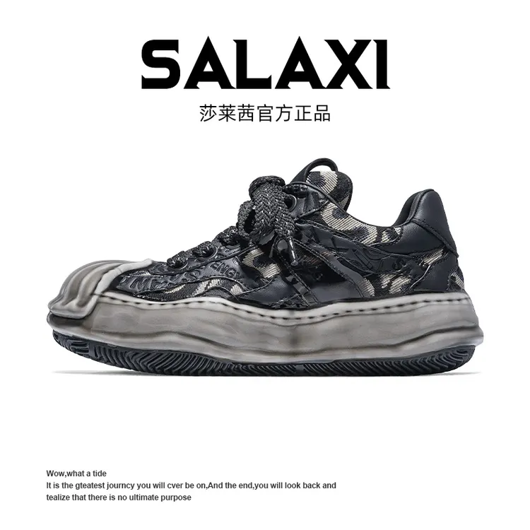 SALAXI/莎莱茜 2025秋季刺绣溶解潮鞋百搭运动明星同款男女运动鞋