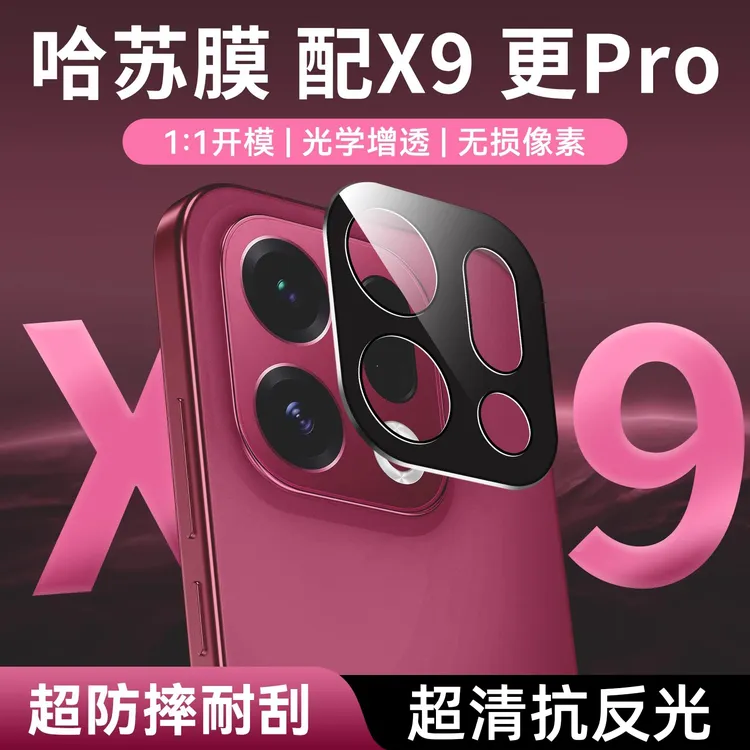 适用oppofindx9镜头膜findx9pro手机后置摄像头保护相机钢化膜