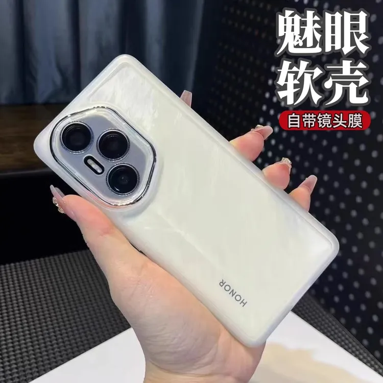 适用华为荣耀400pro手机壳自带镜头膜magic7全包防摔荣耀300透明