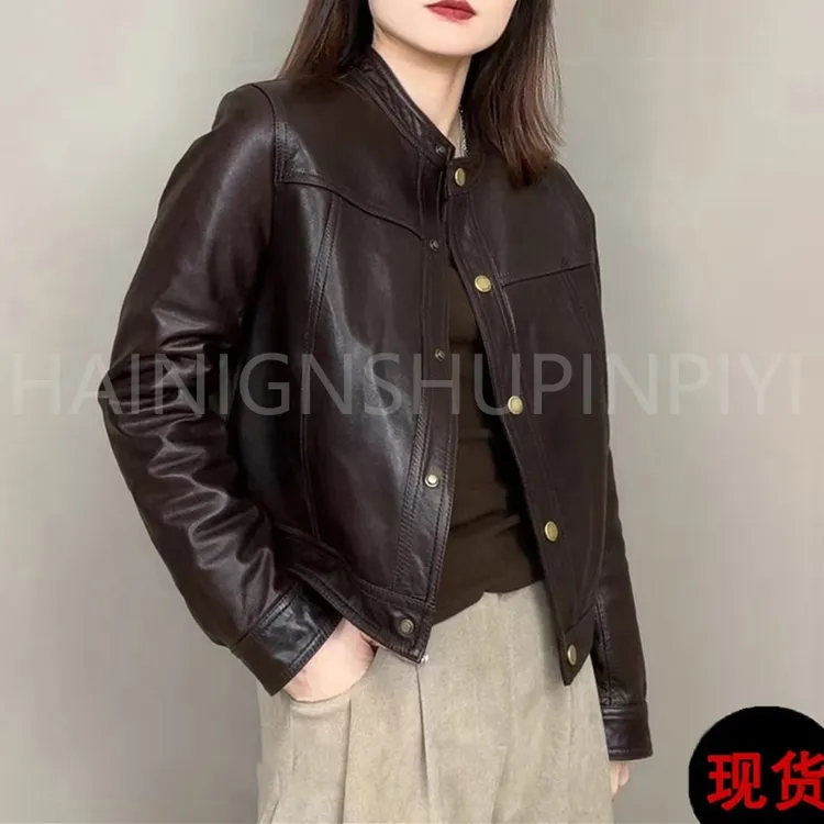 加棉加厚海宁真皮皮衣女2025年短款洋气外套新款显瘦潮流时尚宽松