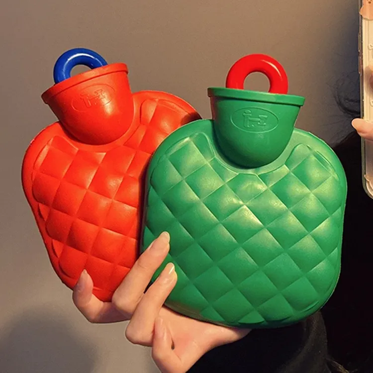 热水袋注水毛绒防爆暖水袋冬天女生用敷肚子暖被窝大号小号暖手宝