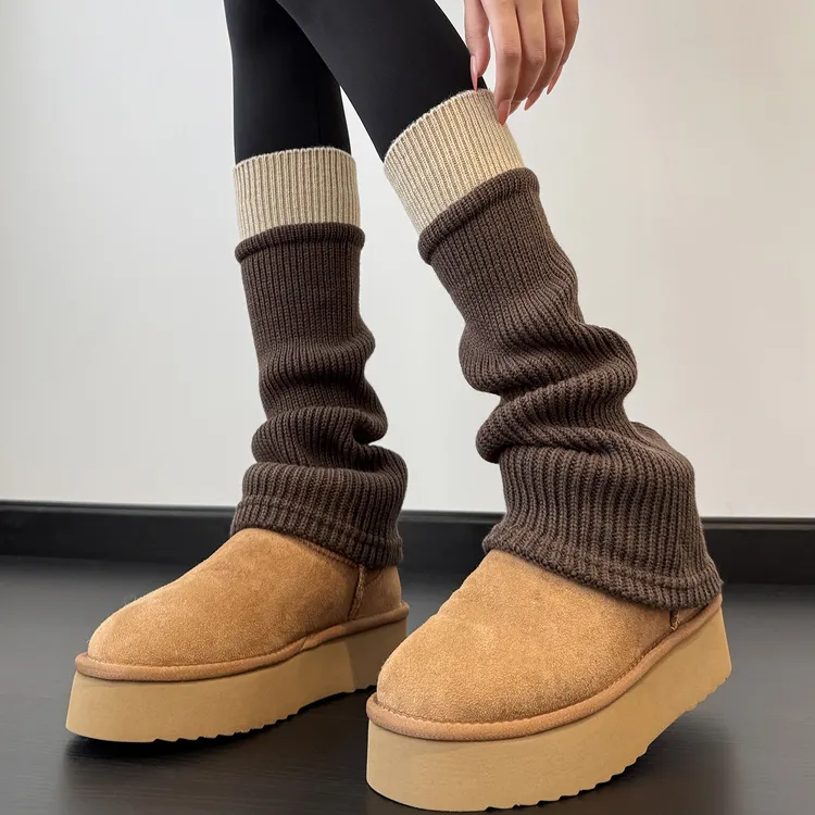 袜套堆堆袜女2025新款爆款秋冬羊毛袜子女款加厚保暖腿套显瘦冬季