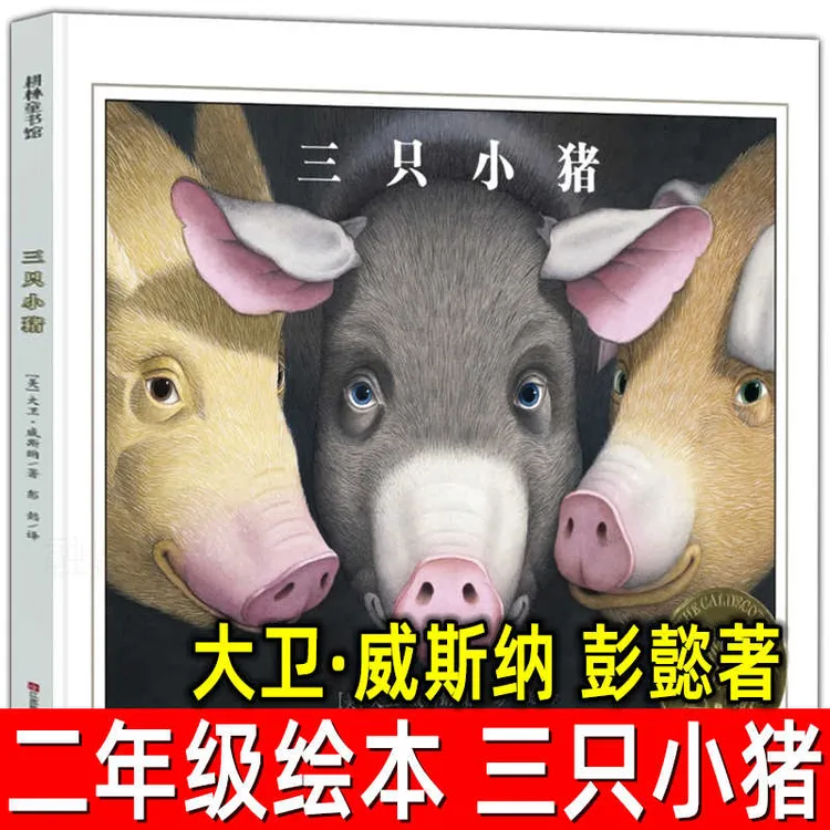 三只小猪绘本 正版大卫·威斯纳/著小学生一二年级上册必读课外书