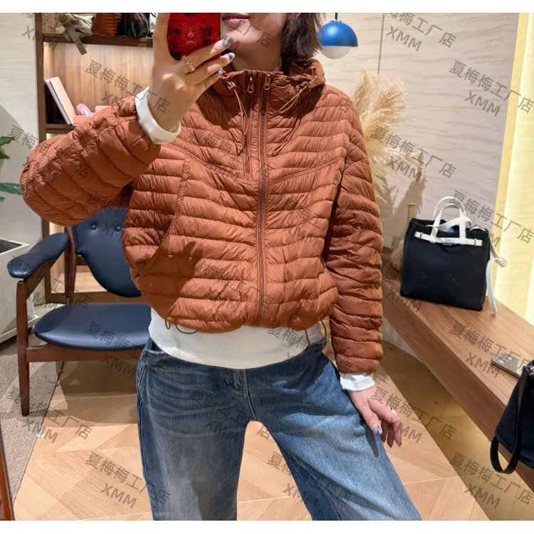 XMM.【双拉链轻薄羽绒服】时尚潮流显瘦洋气宽松休闲保暖冬季-H5228