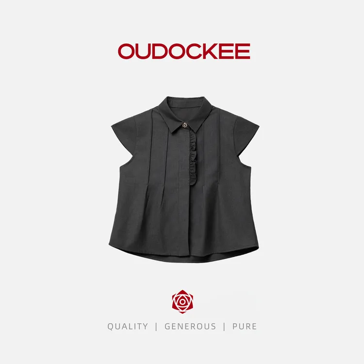 OUDOCKEE 鸥鸥【赫本】韩版无袖背心时尚百搭 S2502X352T