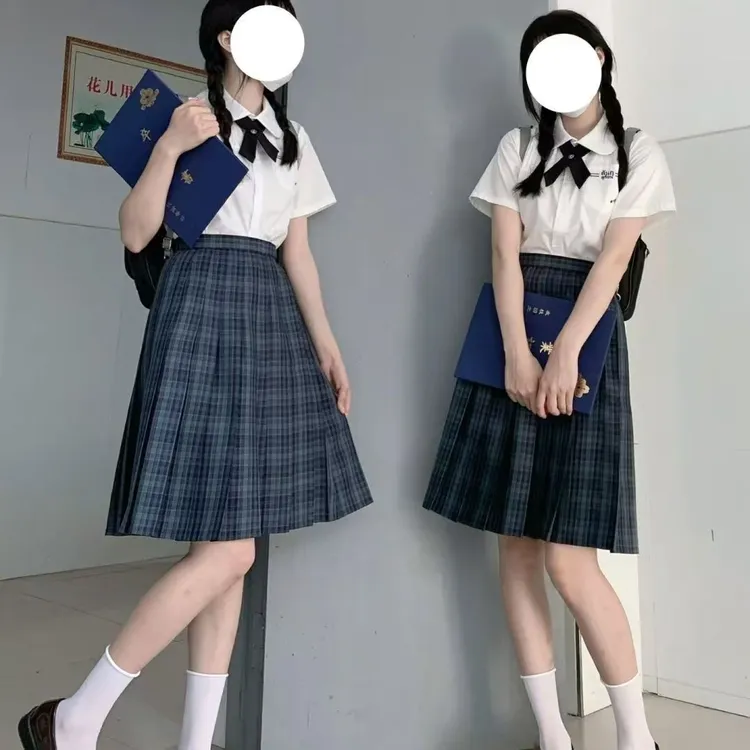 长款jk【海苔同格】格裙学院风校供感日系女校供短裙制服jk百褶裙