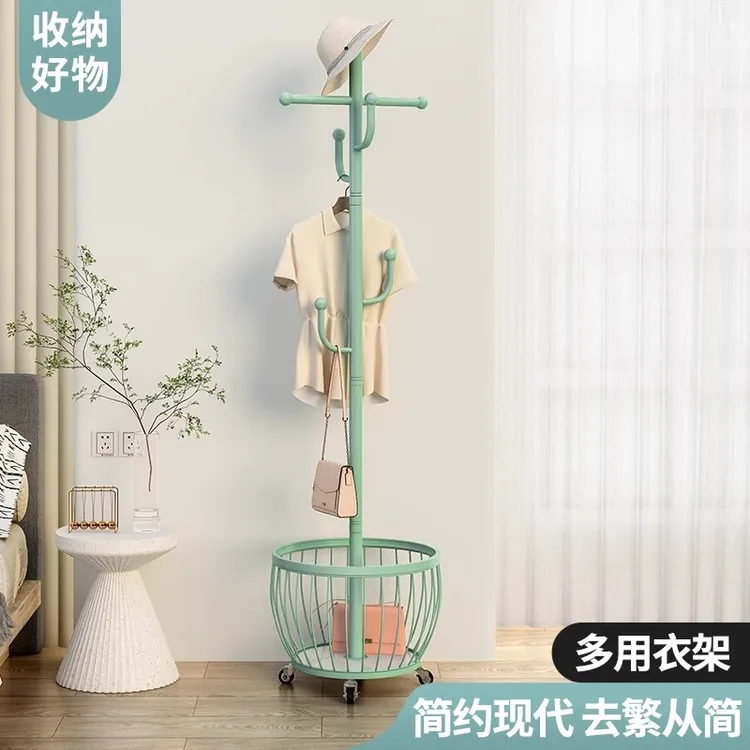 衣帽架落地卧室挂衣架简约现代立式网红衣服架子家用客厅不占空间