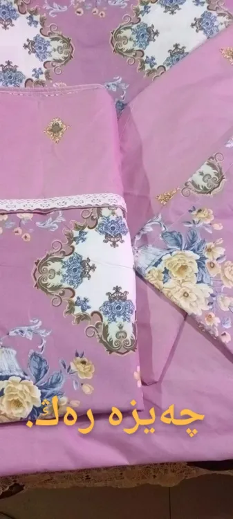 床品套件保温手工被子斜纹粉色单人印花被罩单被床盖