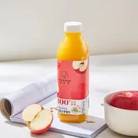 维果清 100%红富士苹果汁 HPP鲜榨水果纯果汁 冷藏果汁750ml*4瓶