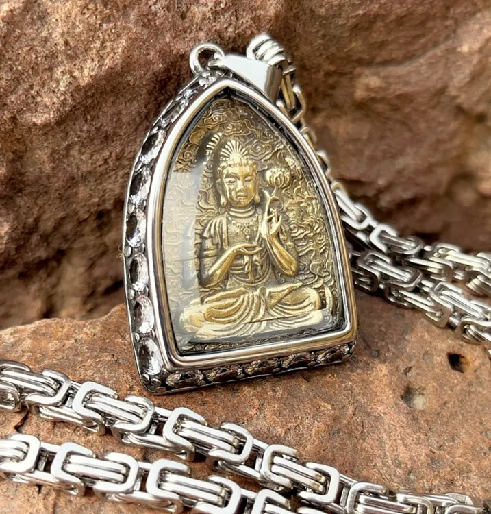 钛钢项链 男士项链小众高级感生肖守护吊坠男生饰品挂坠个性百搭