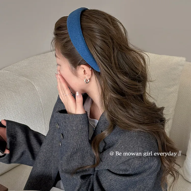 高品质宽边海绵发箍女高颅顶洗脸压发头箍外出百搭2025新款发饰