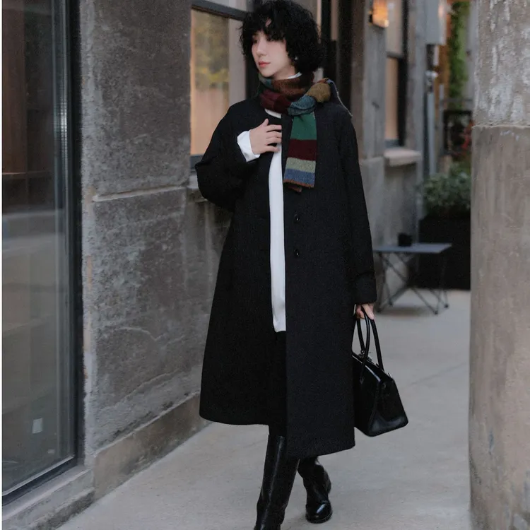 TT设计师【云间落羽】复古高级感时尚百搭纹理感棉服外套TT191372