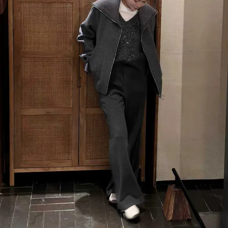 俪妍【LIVELY·YAN】25秋季休闲直筒裤18055-31阔腿裤长裤秋冬2025