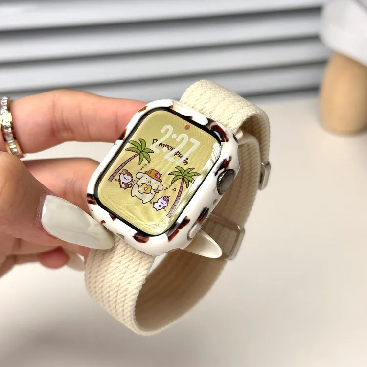 表带哥适用于iwatchs11新款冲锋磁吸扣s9s8尼龙回环弹力腕带10