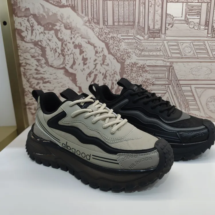 春达新款男士防滑透气厚底时尚运动休闲鞋