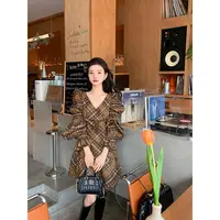 YEXIAOTING叶小婷  布里格半岛法式老花复古无袖连衣裙气质显瘦