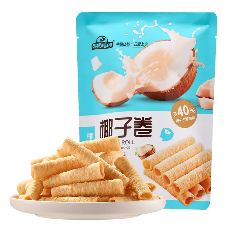 【赏味期至12月25日】华美椰子卷小包装美味休闲零食下午茶60g