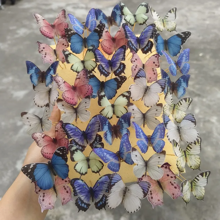 （蝴蝶）热缩塑料片小u钗夹簪汉服配饰唐风古风头饰品发簪青黛簪阁