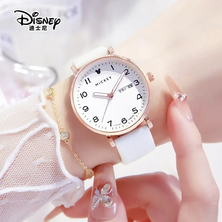 迪士尼手表女款初高中学生女生考试专用防水女孩高颜值初中生电子