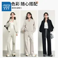 真维斯夏季女装短款夹克春秋装休闲百搭高级感气质小个子开衫外套