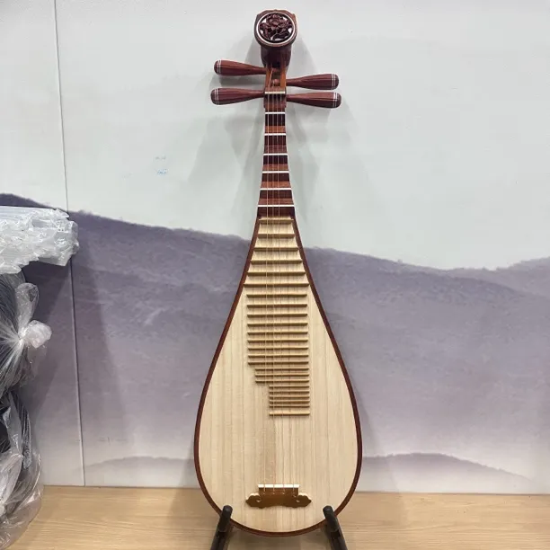 老料大果紫檀成人琵琶整背原木抛光适合练习考级专业演奏配件齐全