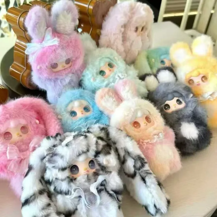 （正版代拆）整端Yooki氧氧跳一跳小兔毛绒包挂盲盒